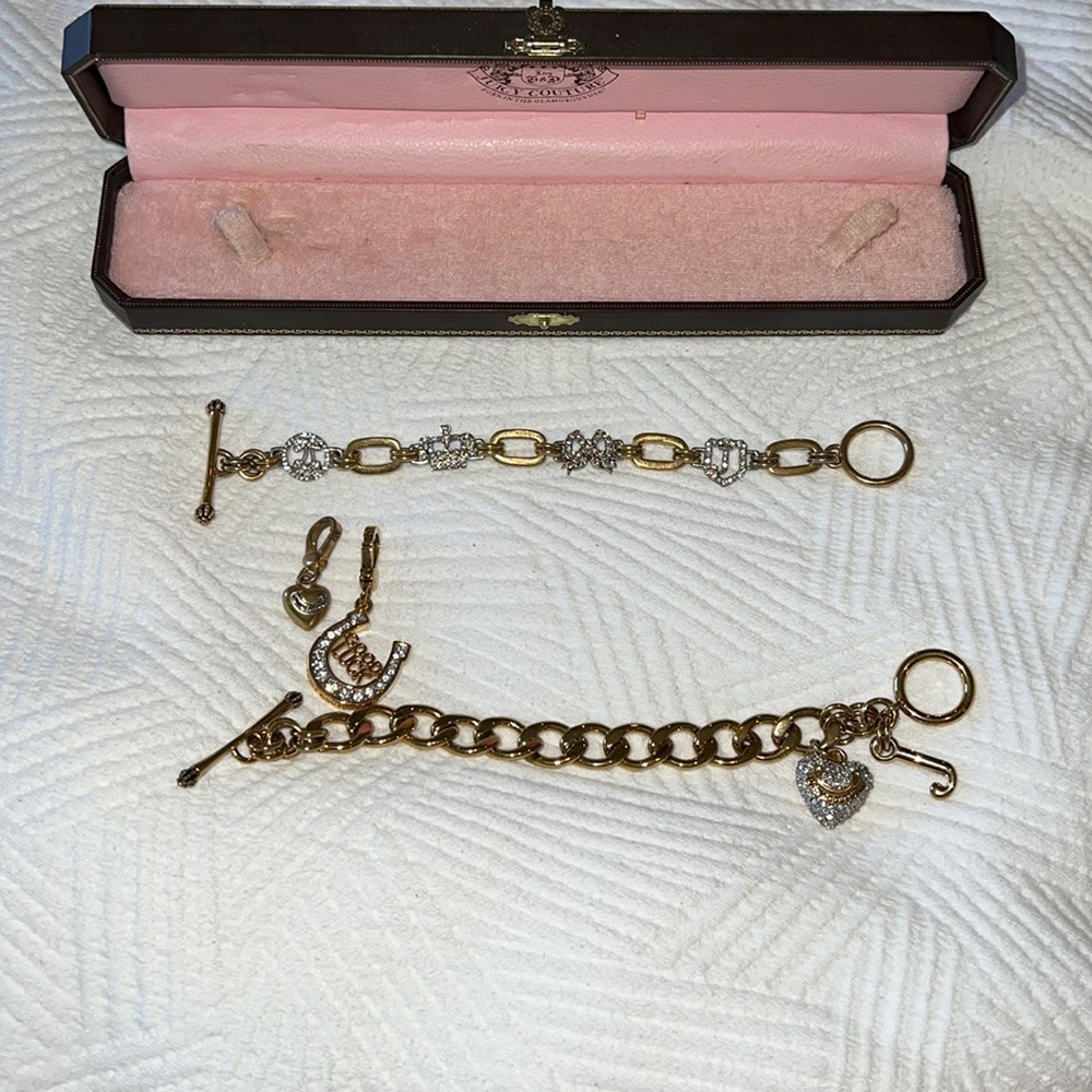 Vintage juicy couture bracelet and charm